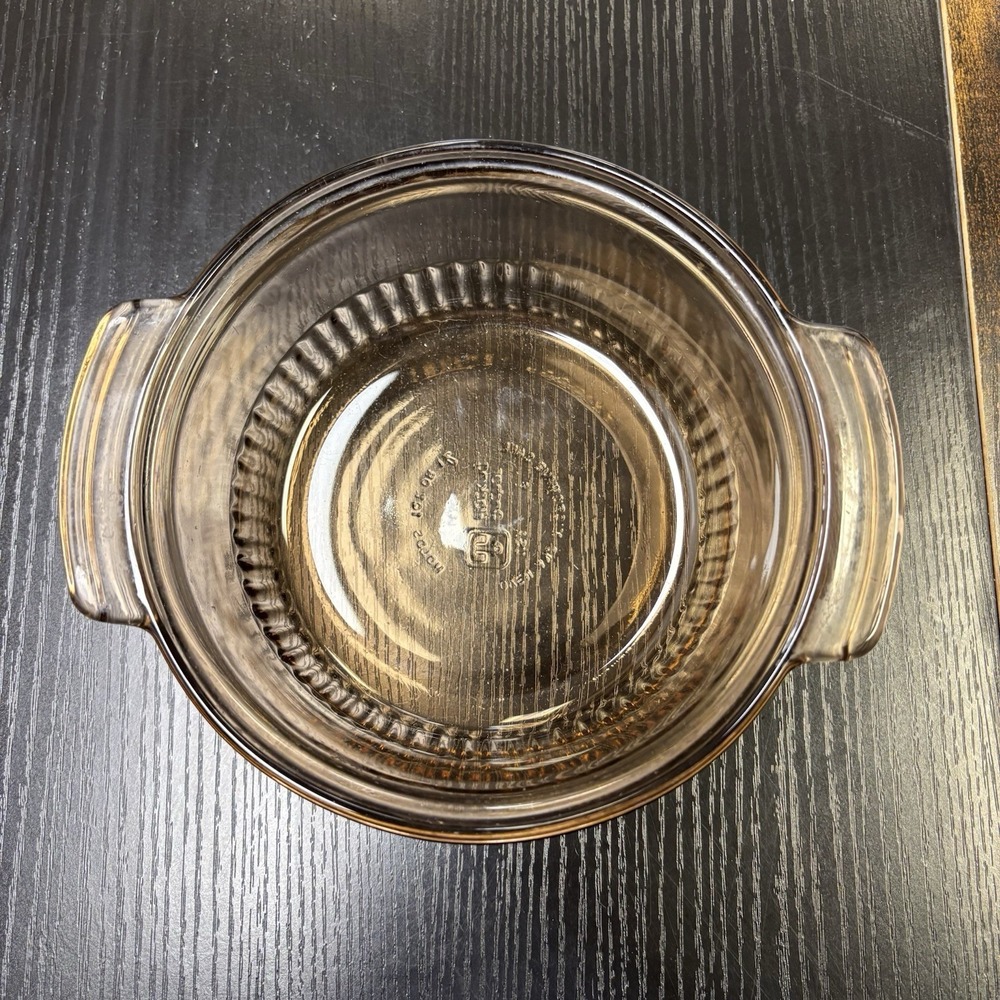 Anchor Hocking Fire King 1 Qt Amber Glass Casserole Dish #1436 Vintage NO‎ LID